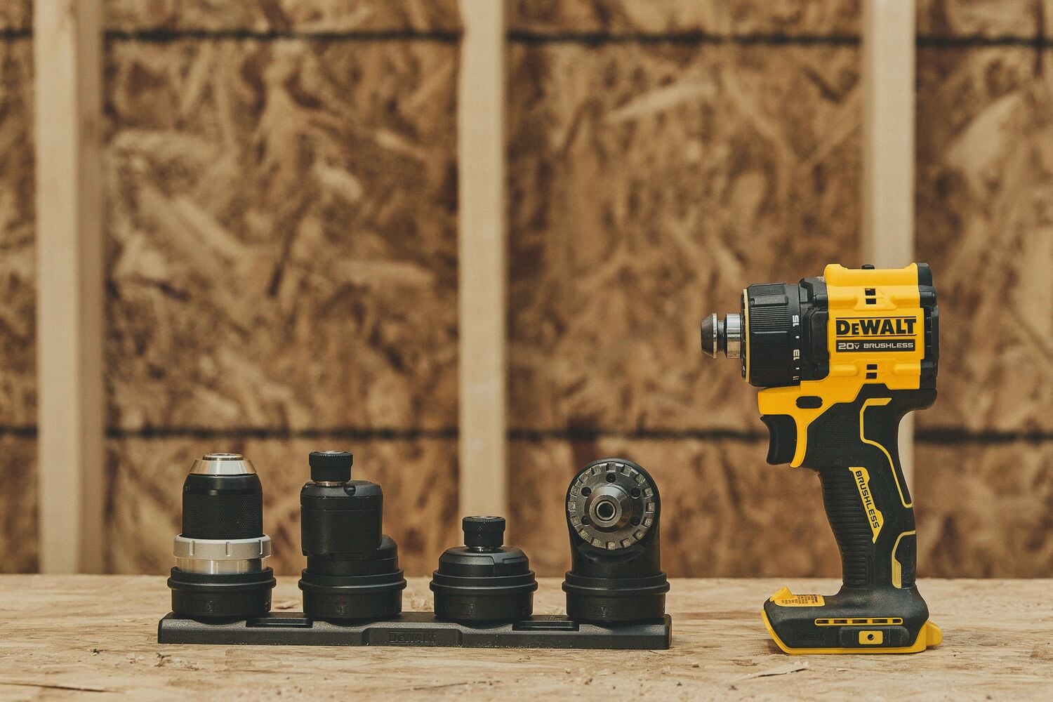ATOMIC™ 20V MAX* Multi-Head Drill/Driver with an attachment a residential environment