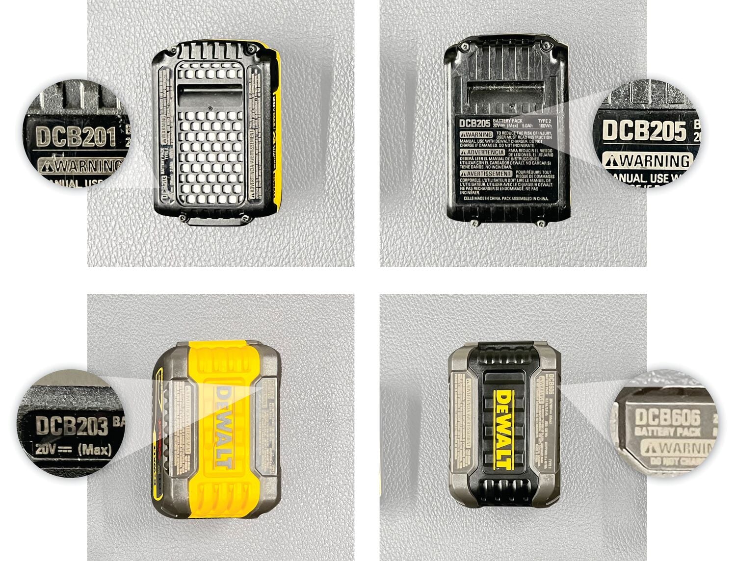 Graphic showing how to locate the model number for Batteries.