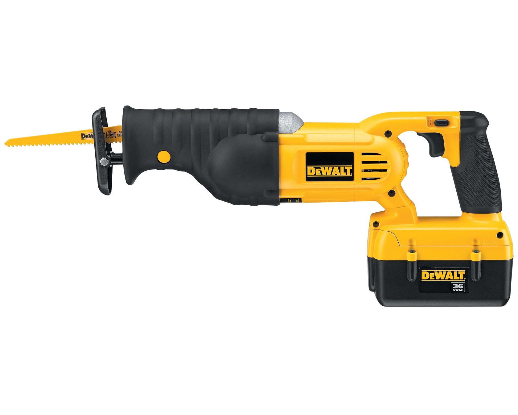 Cordless, reciprocating saw.